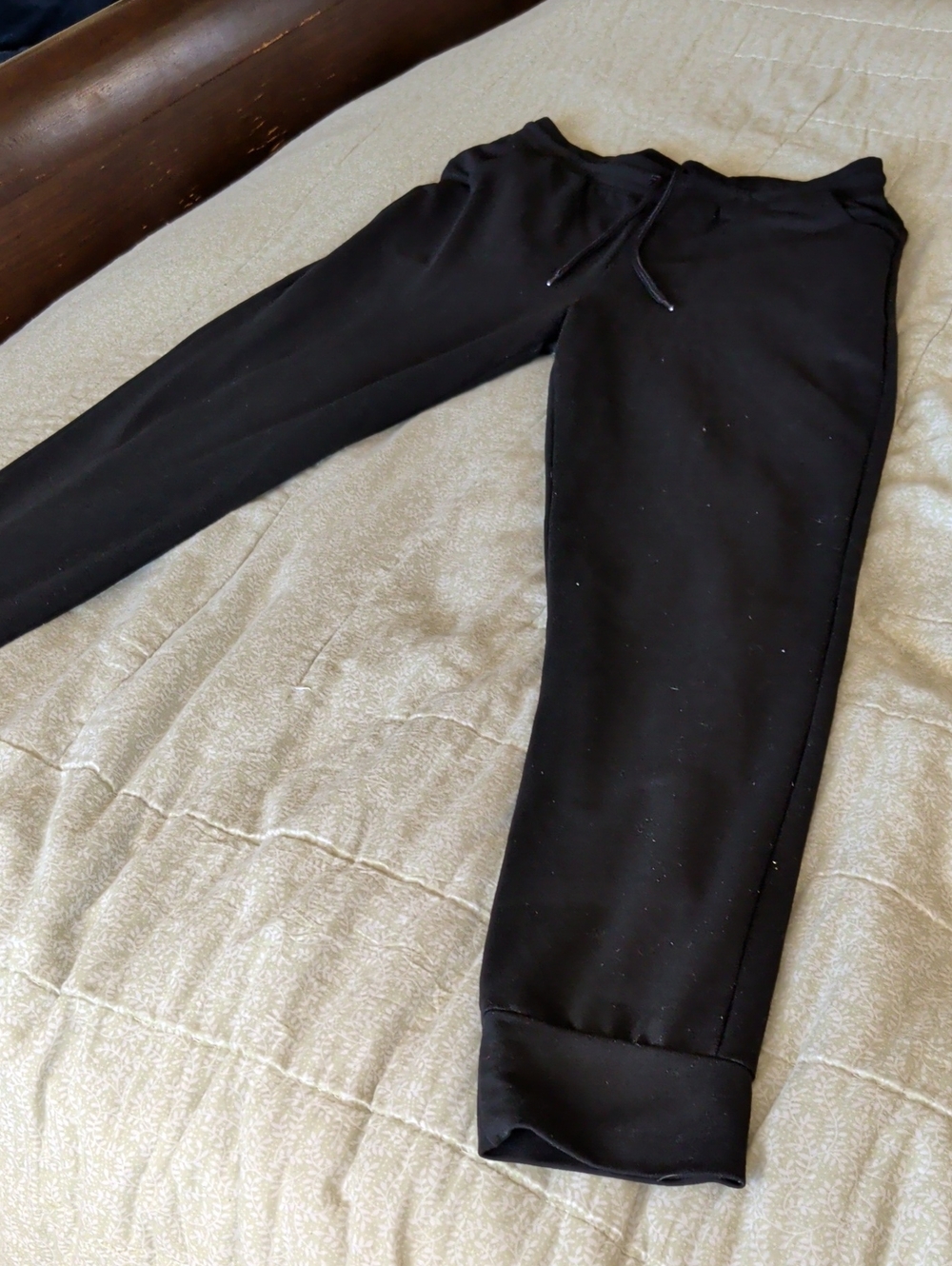 Athletic Works Black Slim Fit Jogger Pants